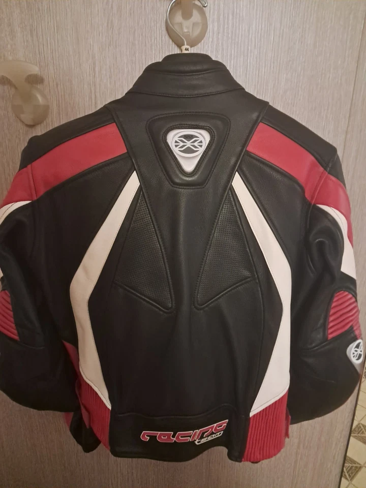 🏍Giubbotto Moto Marca iXS- Pelle TG 44 Unisex - Perfette Condizioni Protezioni - Immagine 3 di 4