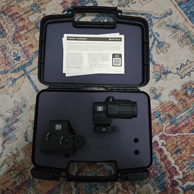 EOTECH HHS II Holographic Hybrid Sight Combo EXPS2-2 & G33 STS Magnifier Black