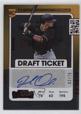 2021 Panini Contenders Rookie 2 Draft Ticket Red /75 Jared Oliva #163 Auto 10k8