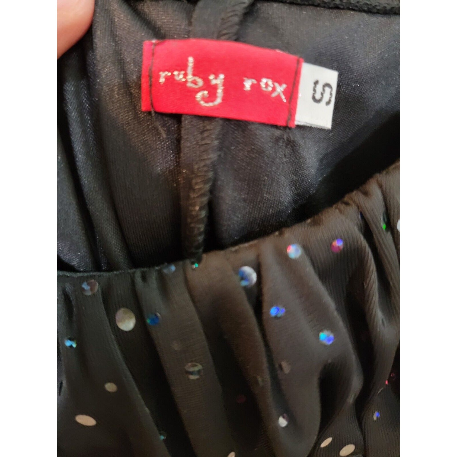 Ruby Rox Junior Black Sequin Formal Party Prom Dr… - image 2