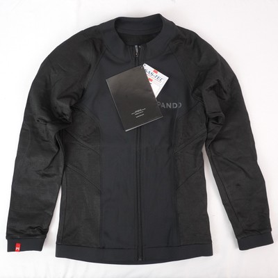 Pando Long-Sleeve Full-Zip Motorcycle Base Layer Shirt In Black Men's Size Small
