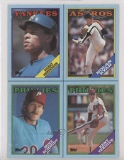 1988 Topps Wax Box Bottom Panels Rickey Henderson Nolan Ryan Mike Schmidt 0au4