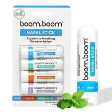 Nasal Stick 4 Pack | Enhance Breathing + Boost Focus | Breathe Vapor Boomboom