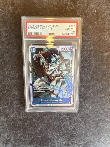 2025 ONE PIECE OP13-CARRYING ON HIS WILL #042 EDWARD NEWGATE PSA 10