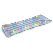 Bluescape LED Pool Raft Inflatable Color-Changing LED Light-Up Pool Float
