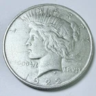 1922-D PEACE SILVER DOLLAR - 90% SILVER - EXTRA FINE DETAILS - FREE SHIP #9658