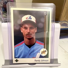 Upper Deck 1989 Randy Johnson #25 Montreal Expos Star Rookie Baseball Card