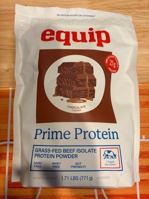 Equip Prime Chocolate Grass-Fed Beef Protein, Sugar Free, Dairy Free (03/2028)
