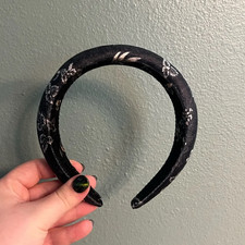 Black and White Floral Headband