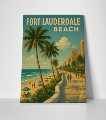 Fort Lauderdale Beach Poster or Canvas