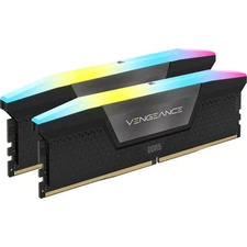 CORSAIR VENGEANCE RGB 32GB (2x16GB) DDR5 DRAM 6000MT/s CL38 Memory Kit Black