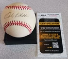 ANDY PETTITTE Autographed Signed ROMLB Baseball JSA Yankees 1990s Budig OAL Ball