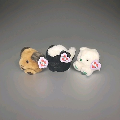 Lot of 3 Puffkins Plush - Fetch - Odie - Patty 4" X 3" With Tags - Picture 2 of 6