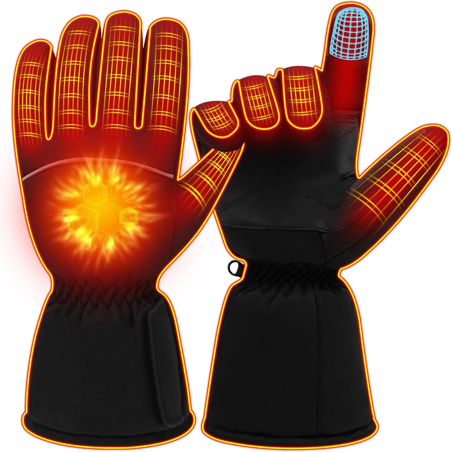 Heated Gloves Men Women Rechargeable Waterproof Touchscreen Heating Gloves
Opens in a new window or