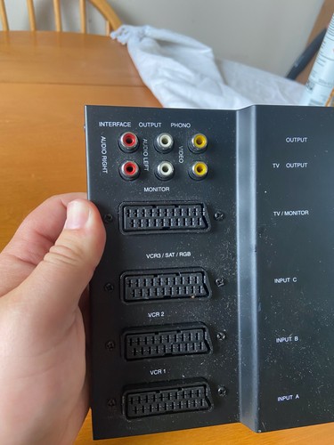 4-Way SCART Switch Box with RCA & S-Video Inputs - TV Monitor VCR Interface - Picture 4 of 7
