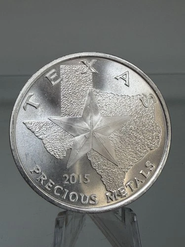 2015 State of Texas Precious Metals "WHITETAIL DEER"  1 Oz .9999 Silver Round