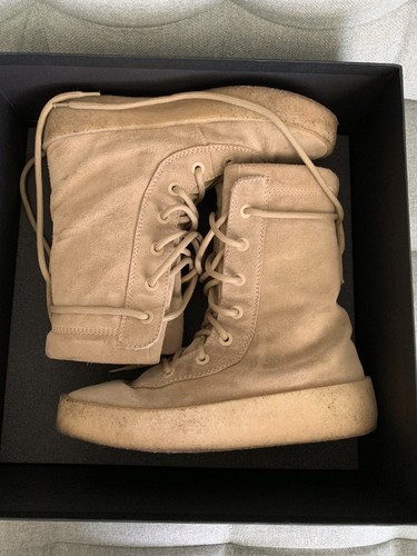Yeezy Season 2 Crepe Boots Size 40 Mens Made In Spain Beige