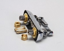 T S Brass Workboard Faucet, Deck Mount, 4 Centers, Lever Ha B-1110-LN - Genuine