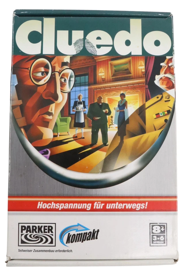 Parker Cluedo Brettspiel Detektivspiel Mordfall Aufklären 3-6 Spieler