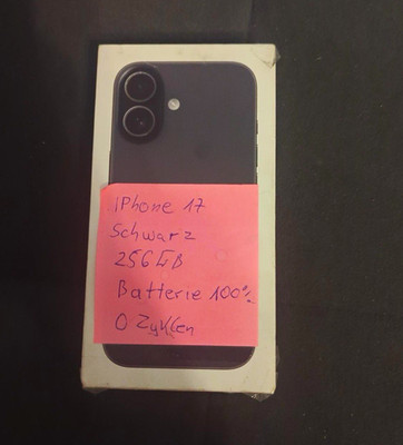 Apple iPhone 17 256 GB Schwarz Ohne Simlock USB-C A3520 MG6J4ZD/A