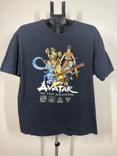 Nickelodeon Avatar The Last Airbender Mens XL Navy Blue T Shirt Graphic Print
