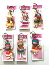 12 Keyring for Children Boy's Loots Birthday party Filler  Gift Bags Doll
