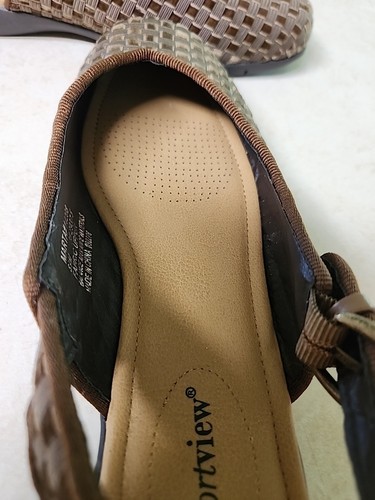 Neu ComfortView Marta Damen-Sandale Fersenriemen Webstoff flache Schuhe Größe 8,5M - Bild 7 von 12
