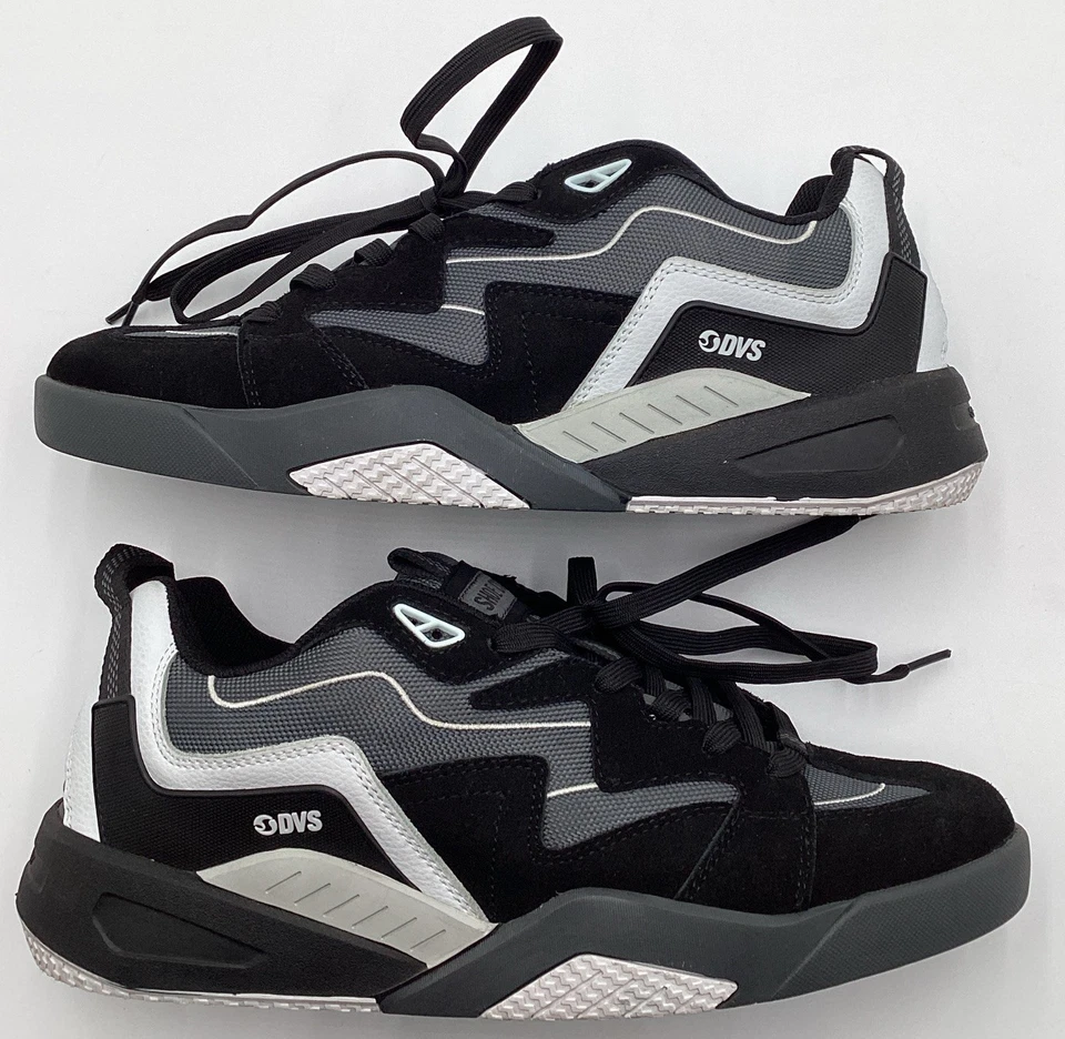 Zapatos de patinaje DVS Devious 2.0 para hombre negros/carbón/blancos talla 11.5 Foto 2 de 4