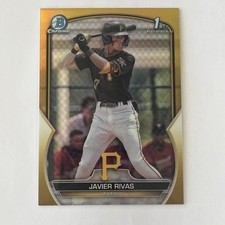 2023 Bowman Chrome - Prospects Javier Rivas #BCP-159 Gold Refractor /50 (RC)