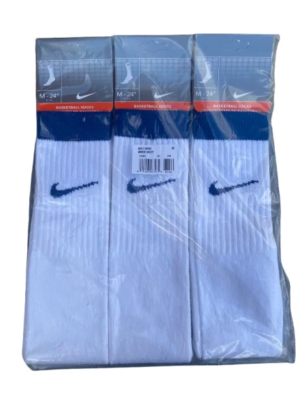 OG NIKE SWOOSH BASKETBALL TUBE SOCKS 3 PAIRS 90’s 80's RETRO VTG OTC 22" 24" 26" - Image 2 of 4