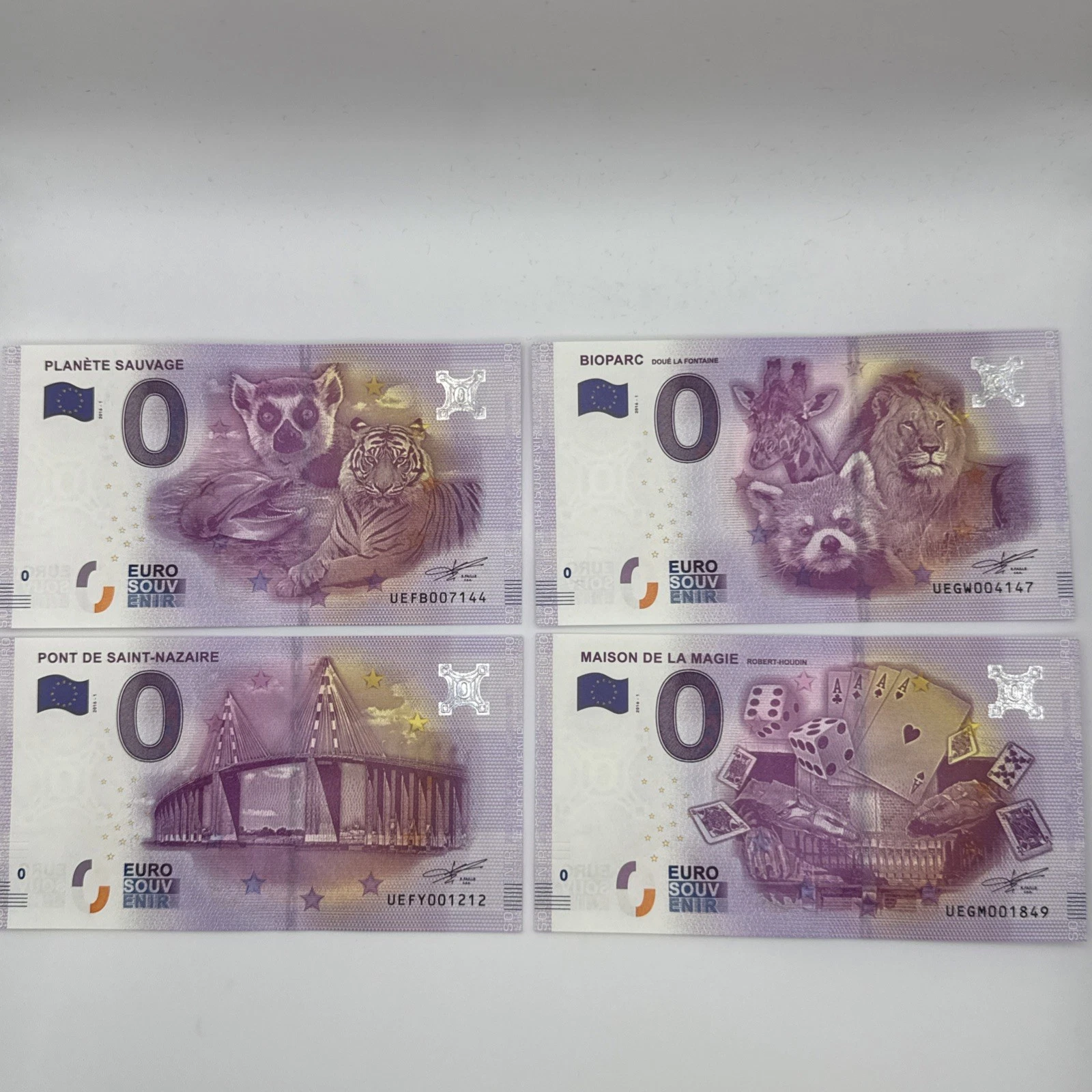 Billet  Zéro 0 € Euro Touristique / Souvenir 2016