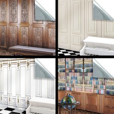 Dolls House 1:12 SELF ADHESIVE Wallpaper For Decorative Wall Panels