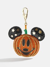 BaubleBar Disney Halloween Mickey Mouse Pumpkin Puff Bag Charm Keychain NWT's