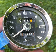 1972 - 1976 Mg Mgb Smiths Sn523013 Speedometer 120 Mph - Bha5339