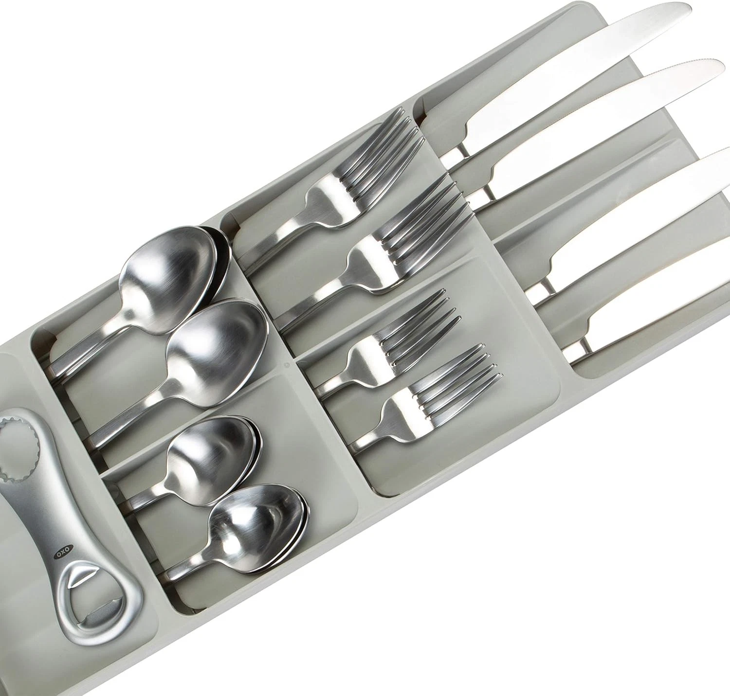 Kitchen Details 7 Slot Cutlery Drawer Organizer - Thumbnail 3