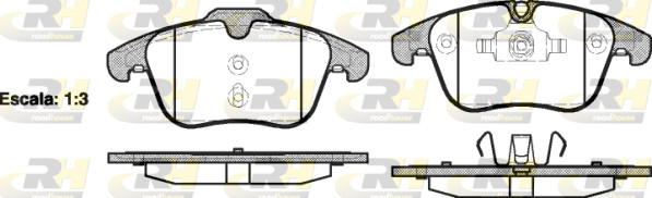 Roadhouse BremsbeläGe BremsklöTze Vorne FüR Ford S-Max WA6 2.0 Tdci 21219.00-image