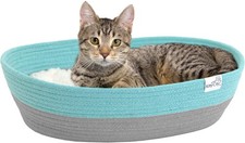 Cat Bed, Cotton, 14"W x 19"L x 5"H
