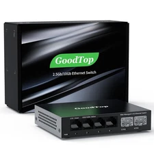 6 Port 2.5Gb Web Managed Switch,4 x 2.5GbE Ports,2 x 10G SFP+,Web Managed wit...