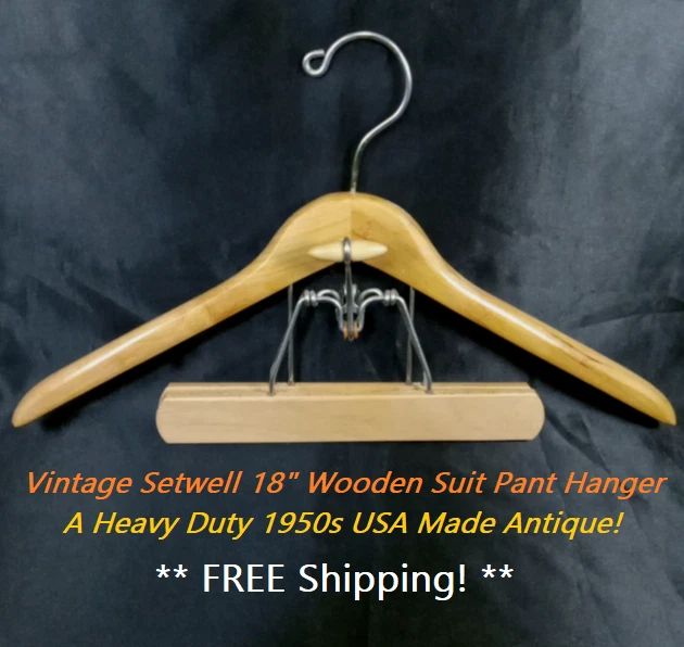 1950s Wooden Clothes Hangers for sale | eBay