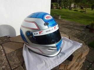 BELL K1 Sport SV Full Face Helmet L 60 61cm Silver Blue Mirror Shield
