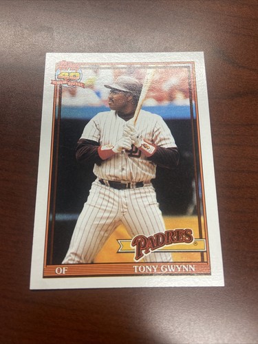 TONY GWYNN 1991 Topps Baseball Card #180 NEAR MINT Condition FREE SHIPPING - Picture 3 of 8