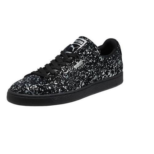 New PUMA Suede Splatter Metallic Men's Casual Shoes Black/Silver 361829 02 New PUMA Suede Splatter Metallic Men's Casual Shoes Black/Silver 361829 02