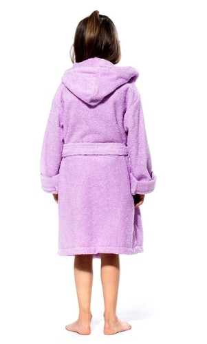 100% Cotton Kids Terry Hooded Robe Terry Towel Hooded Bathrobe Kids Bath Wrap - Picture 18 of 30