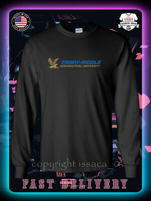 Embry-Riddle Aeronautical University Men's Long Sleeve American issaca T-Shirt