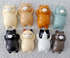 Chubby Relaxing Cat Fridge Magnet - 4 x 2.5 x 1.5cms approx (8 Colour Choices)