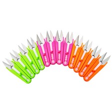 12 Pk. 4" Lightweight Thread Snips Cutters / Embroidery Work Clippers