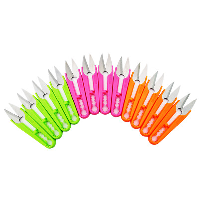 12 Pk. 4'' Lightweight Thread Snips Cutters / Embroidery Work Clippers