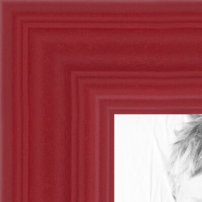 ArtToFrames 1'' Custom Poster Frame  Red Stain on Oak Wood 4155 Large