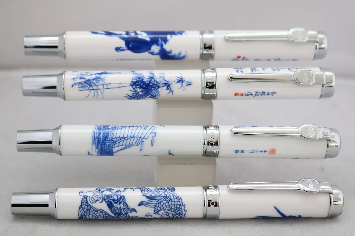 Jinhao No. 950 Blue White Porcelain Fine Fountain Pens 4 Finishes UK Seller