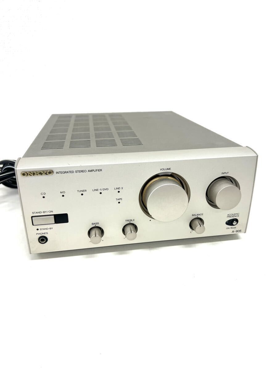 ONKYO A-905 Stereo Integrated Amplifier Transistor Used ONKYO A-905 Stereo Integrated Amplifier Transistor Used
